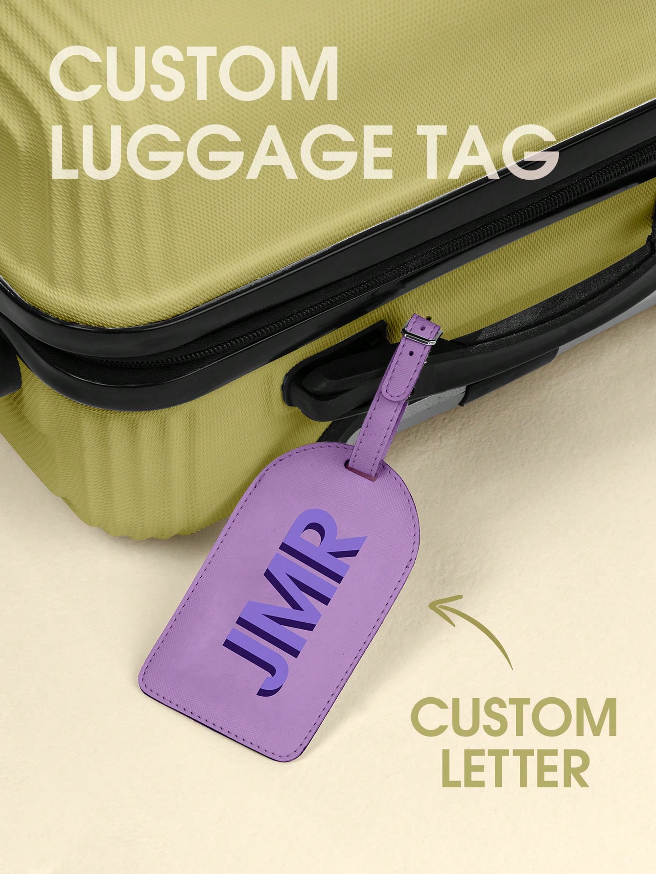 Travel Accessories Men - Personalized Initial Luggage Tag Custom Letter
