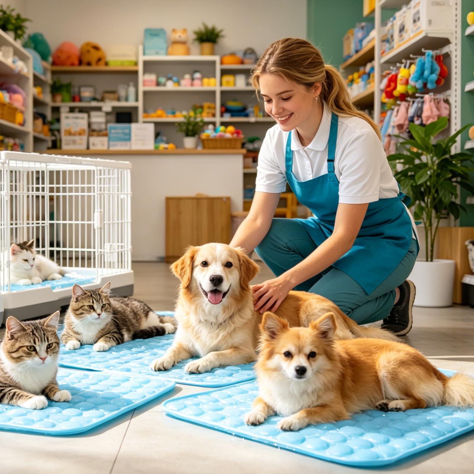Travel Accessories For Dogs - Dog Cooling Mat Summer Pet Cold