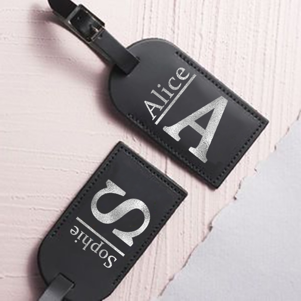 Travel Accessories Pack - Personalized Letter with Name Monogram Luggage
