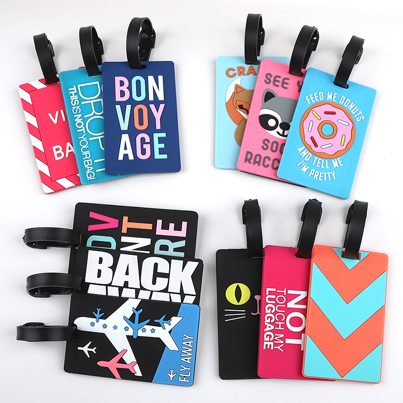 Travel Accessories International - 1pc Cartoon Animal PVC Luggage Tag
