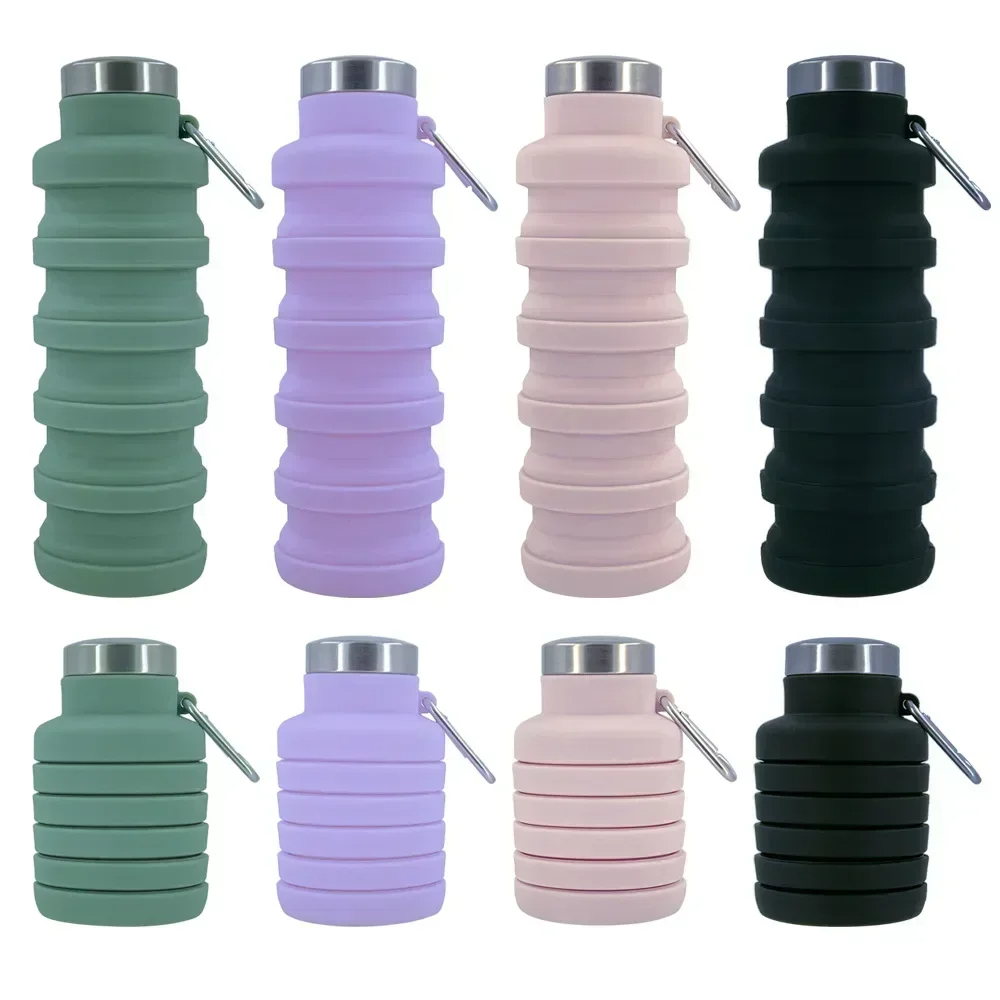 Water Bottle Collapsible - Collapsible Water Bottle, Reuseable BPA Free