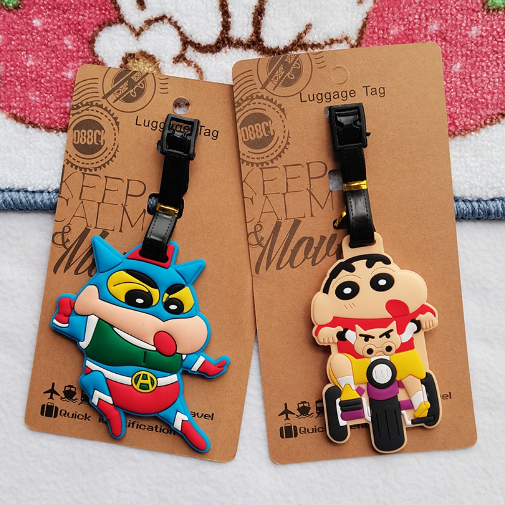 Travel Accessories For Japan - Hot Crayon Shin-chan Luggage Tag PVC
