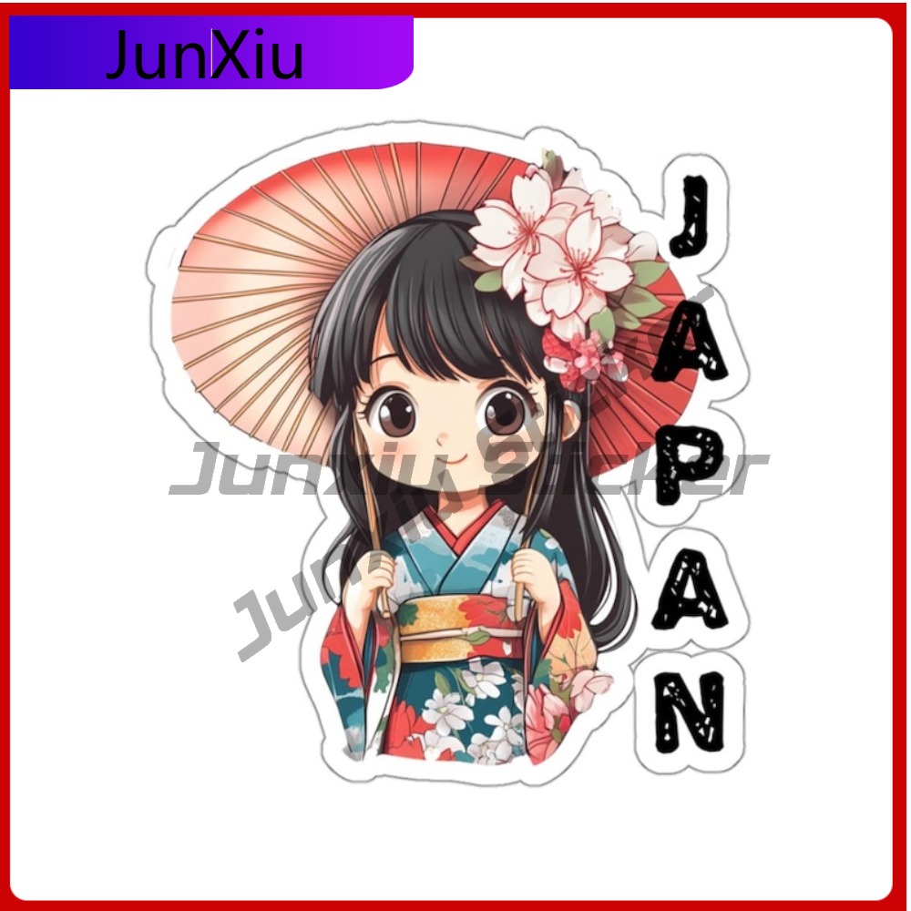 Travel Accessories For Japan - Japan Travel Stickers Asian Japanese Girl