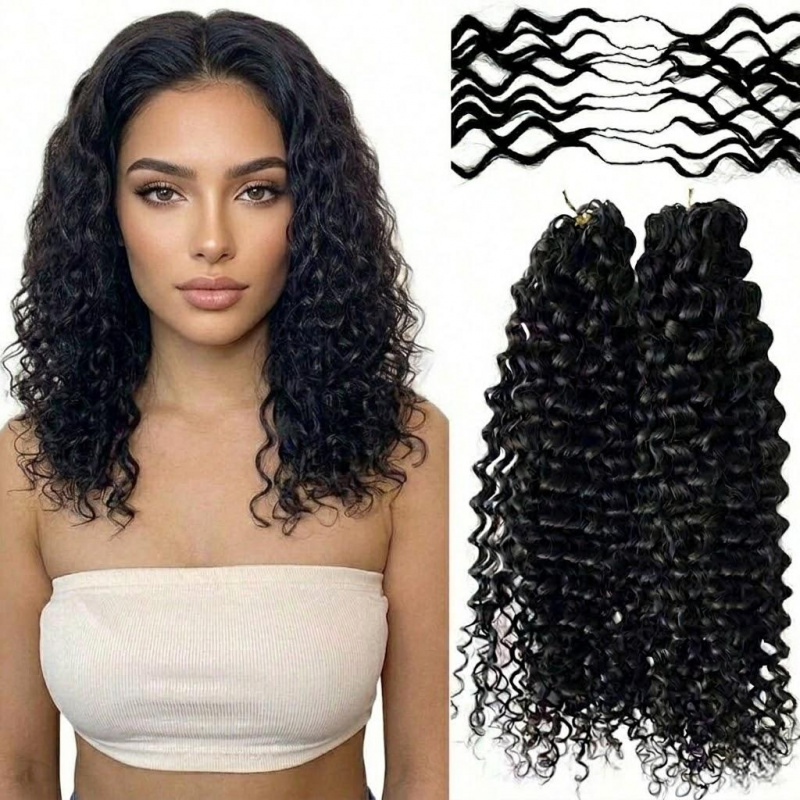 Travel Accessories Pack - Water Wave Synthetic Feather Crochet 16