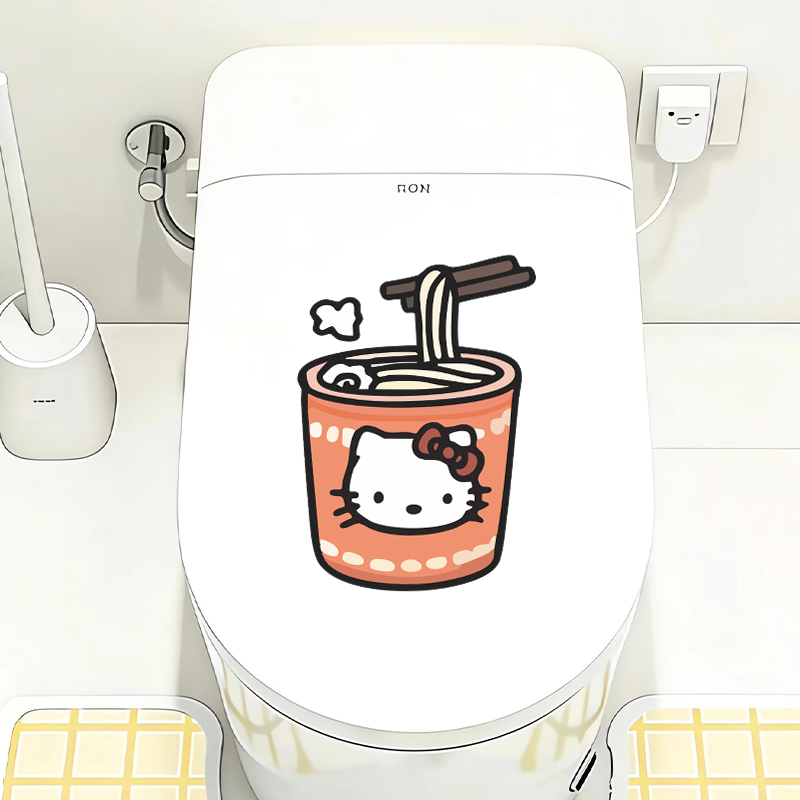 Cute Sanrio Hello Kitty Toilet - đánh giá và giá Sticker Luggage Decorative