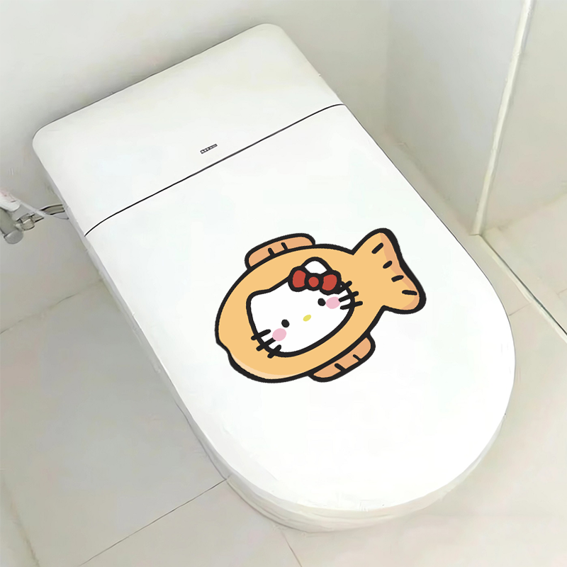 Cute Sanrio Hello Kitty Toilet - đánh giá và giá Sticker Luggage Decorative