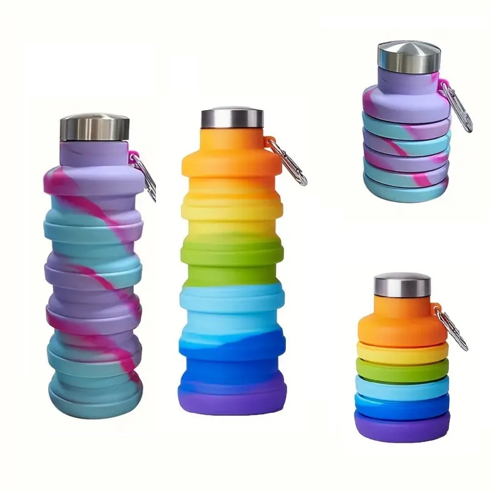 500ml Foldable Silicone Water  - đánh giá và giá Water Bottle Collapsible