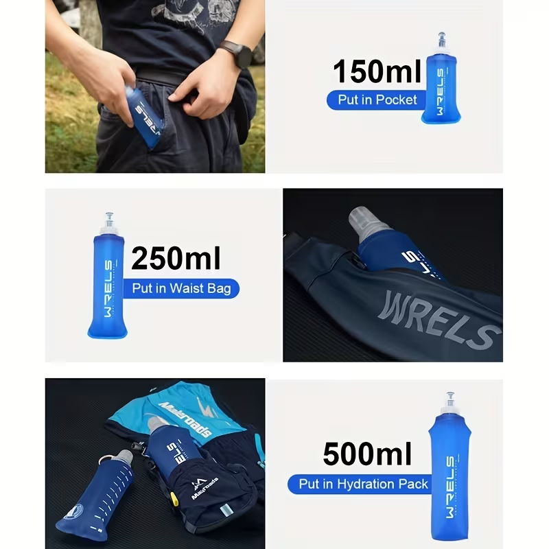 WRELS Portable Sports Soft Fla - đánh giá và giá Water Bottle Collapsible