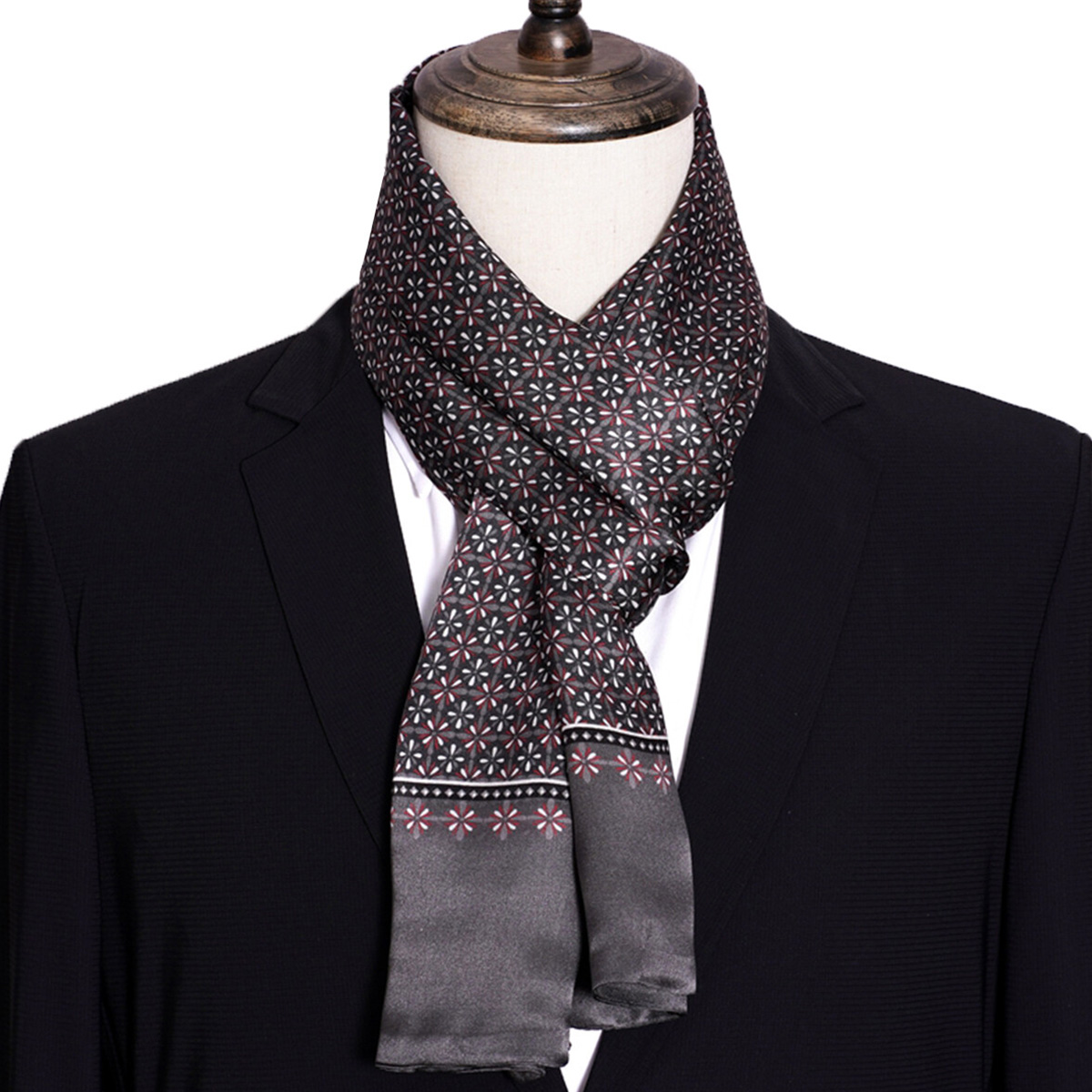 New Men's Stripe Silk Scarf Ho - đánh giá và giá Travel Accessories Men