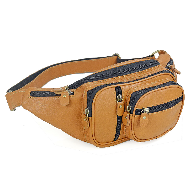 Men Genuine Leather Waist Pack - đánh giá và giá Travel Accessories Men