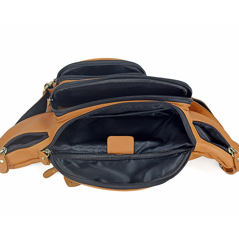 Men Genuine Leather Waist Pack - đánh giá và giá Travel Accessories Men