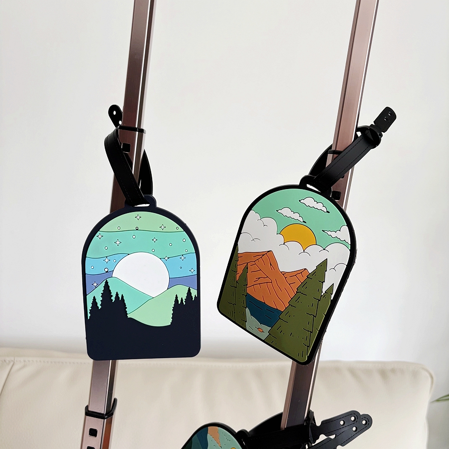 1/3/6pcs landscape luggage tag - đánh giá và giá Travel Accessories International