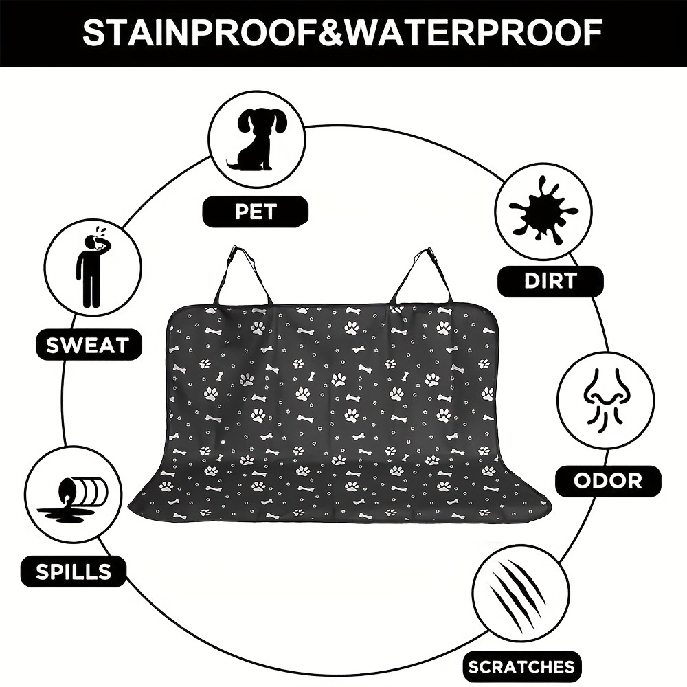 1pc Black Waterproof Pet Car S - đánh giá và giá Travel Accessories For Dogs