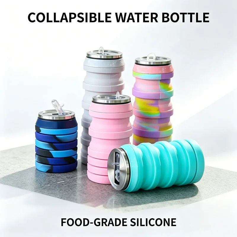 480ML Retractable Silicone Wat - đánh giá và giá Water Bottle Collapsible