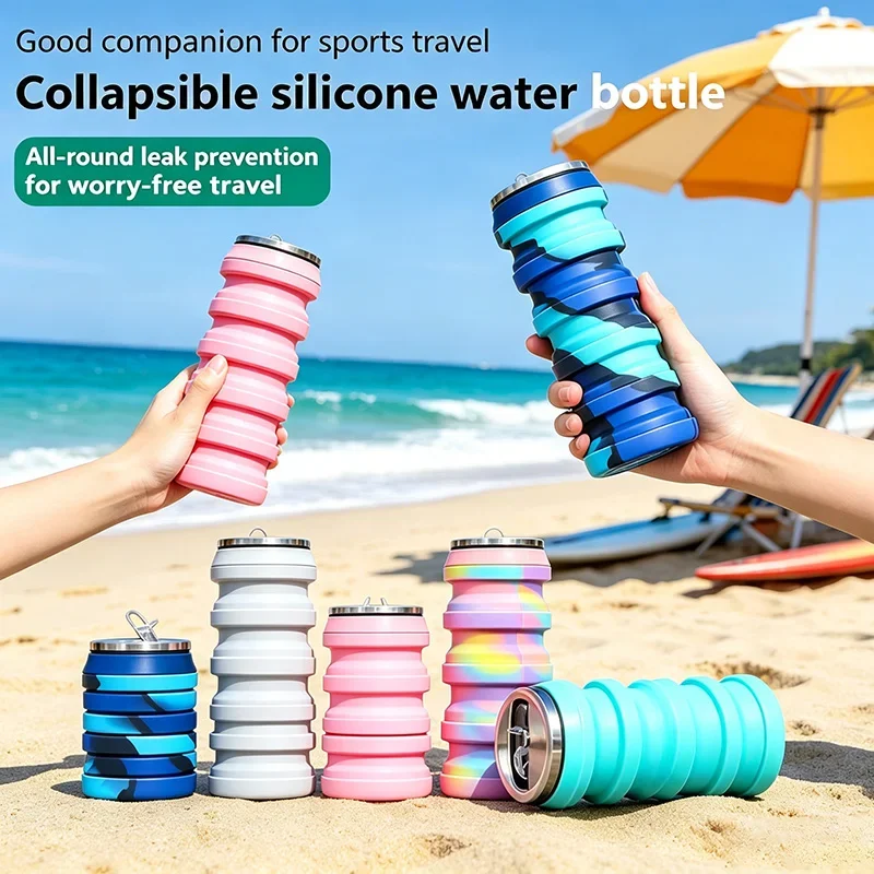 480ML Retractable Silicone Wat - đánh giá và giá Water Bottle Collapsible
