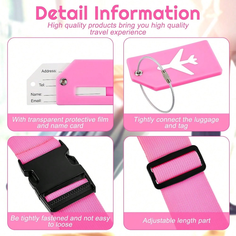Luggage Strap Set with Luggage - đánh giá và giá Travel Accessories International