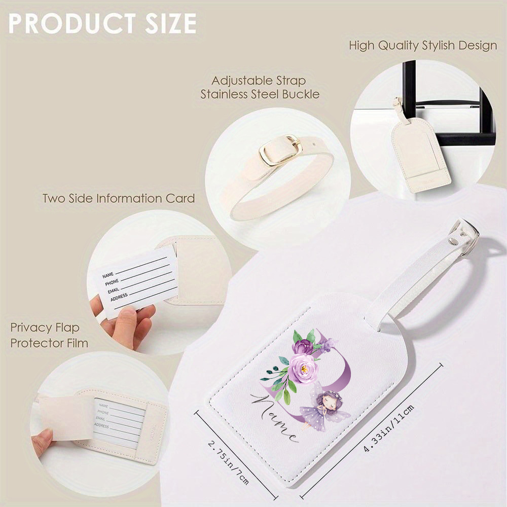 Personalized PU Luggage Tag, F - đánh giá và giá Travel Accessories International