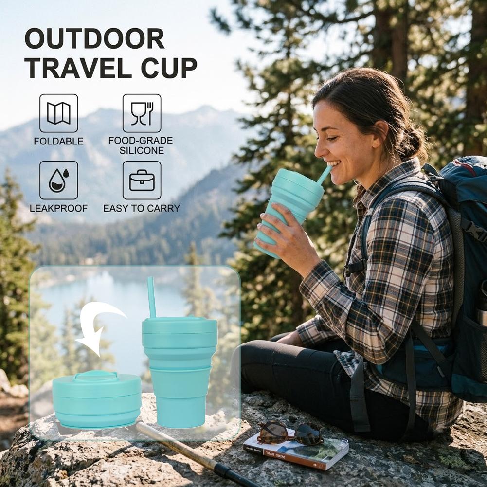 Collapsible Silicone Coffee Cu - đánh giá và giá Water Bottle Collapsible