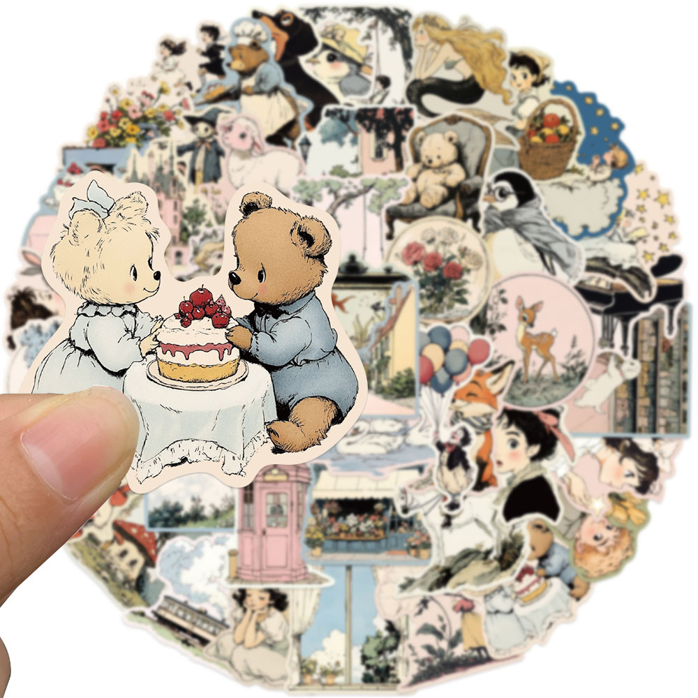 50pcs Comic World Sticker Cart - đánh giá và giá Sticker Luggage Decorative