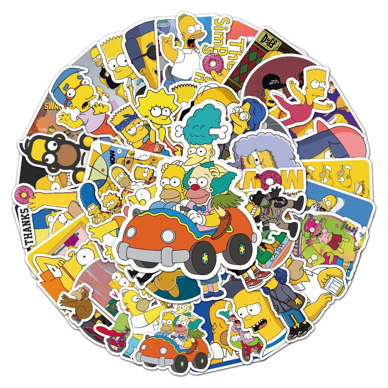 New Creative The Simpson Stick - đánh giá và giá Sticker Luggage Decorative