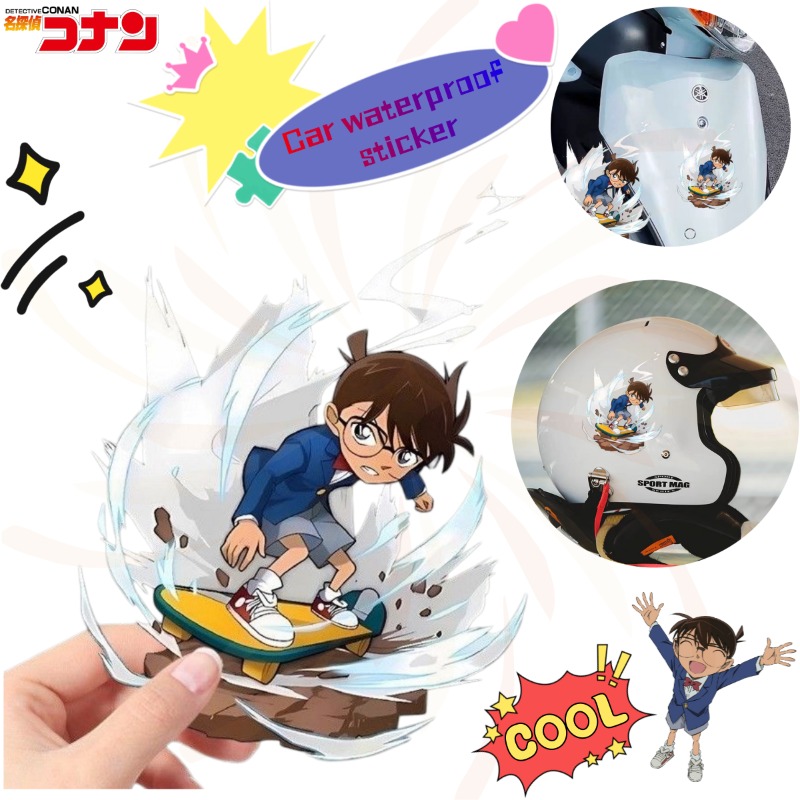 Detective Conan Cartoon Skateb - đánh giá và giá Sticker Luggage Decorative