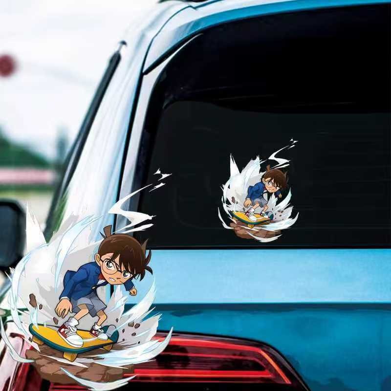 Detective Conan Cartoon Skateb - đánh giá và giá Sticker Luggage Decorative