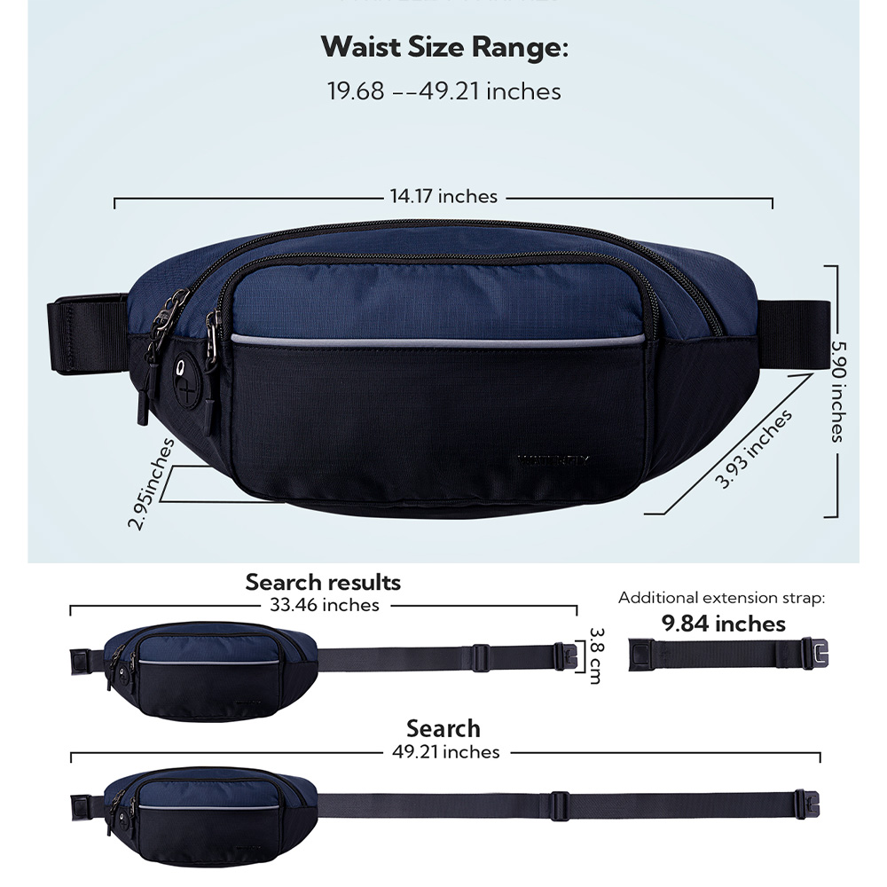 WATERFLY Fanny Pack Waist Bag  - đánh giá và giá Travel Accessories Men