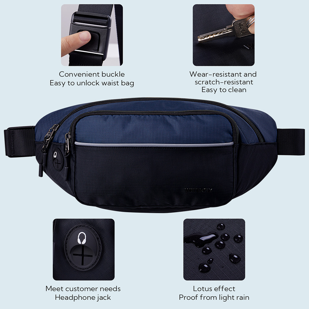 WATERFLY Fanny Pack Waist Bag  - đánh giá và giá Travel Accessories Men