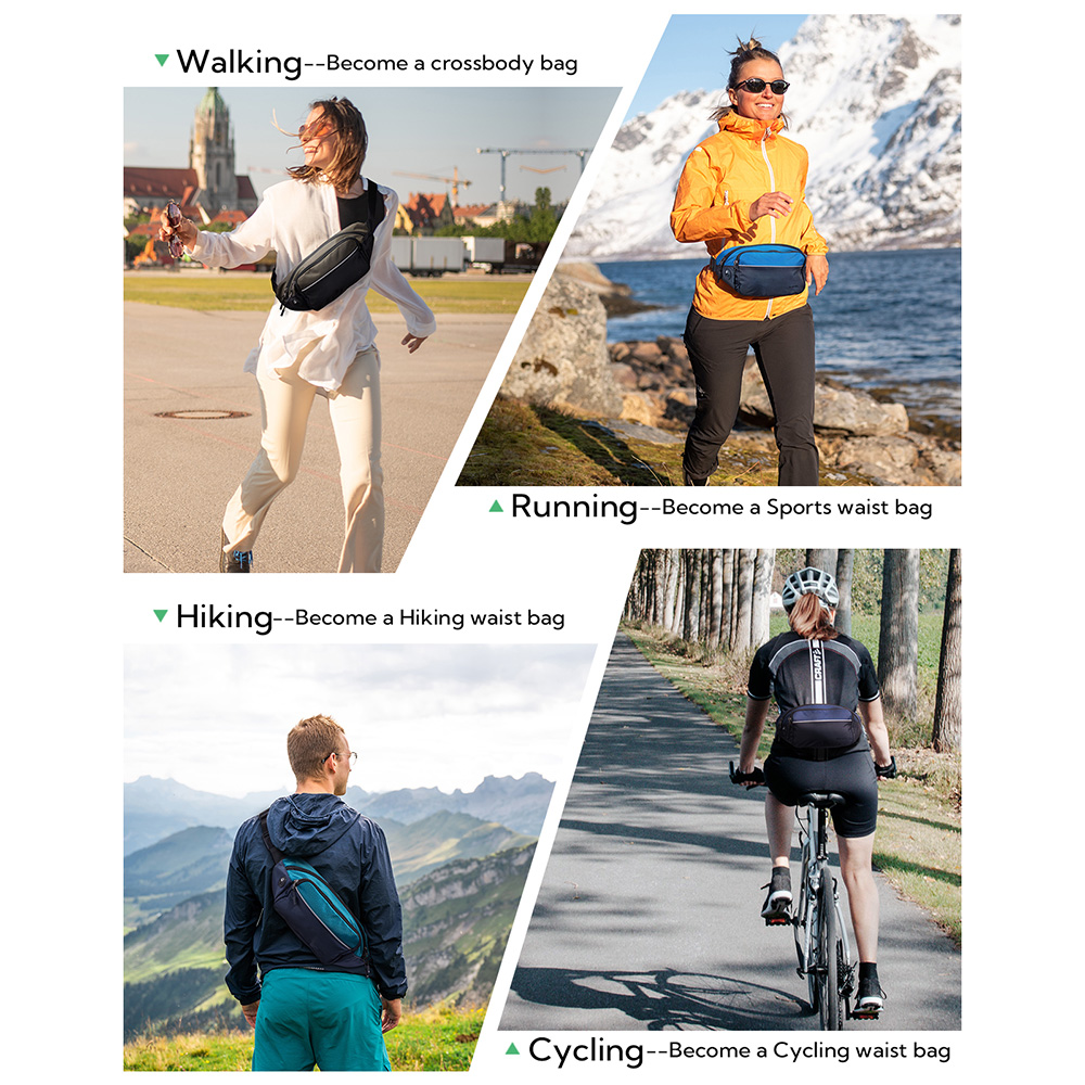 WATERFLY Fanny Pack Waist Bag  - đánh giá và giá Travel Accessories Men