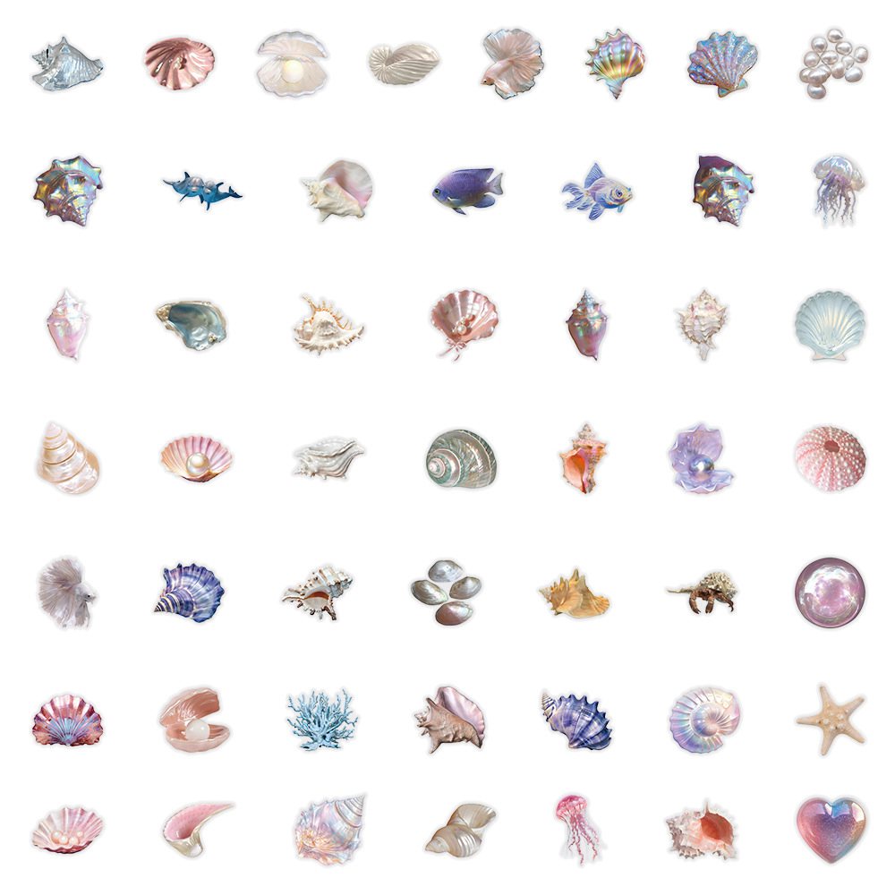 50pcs Cartoon Shell Graffiti S - đánh giá và giá Sticker Luggage Decorative