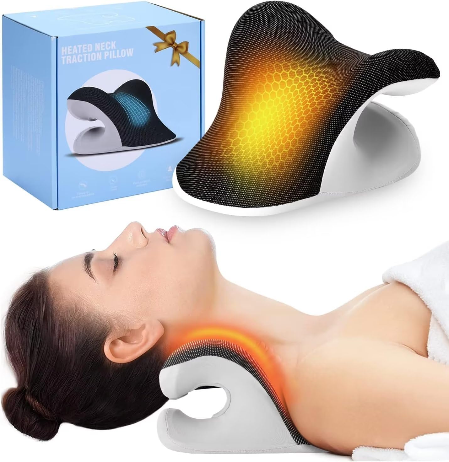 Heated Neck Stretcher Therapy  - đánh giá và giá Neck Pillow Memory Foam