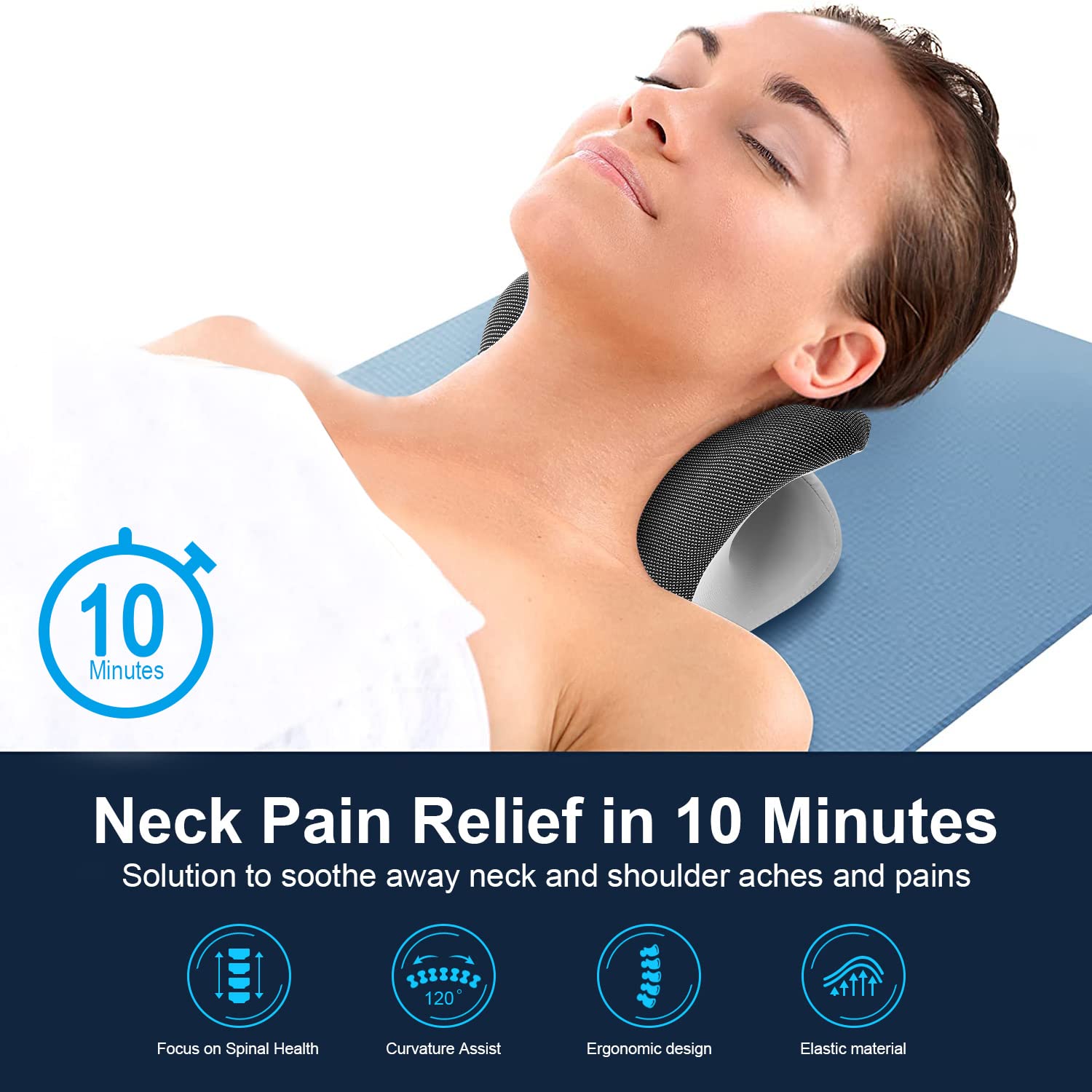Heated Neck Stretcher Therapy  - đánh giá và giá Neck Pillow Memory Foam