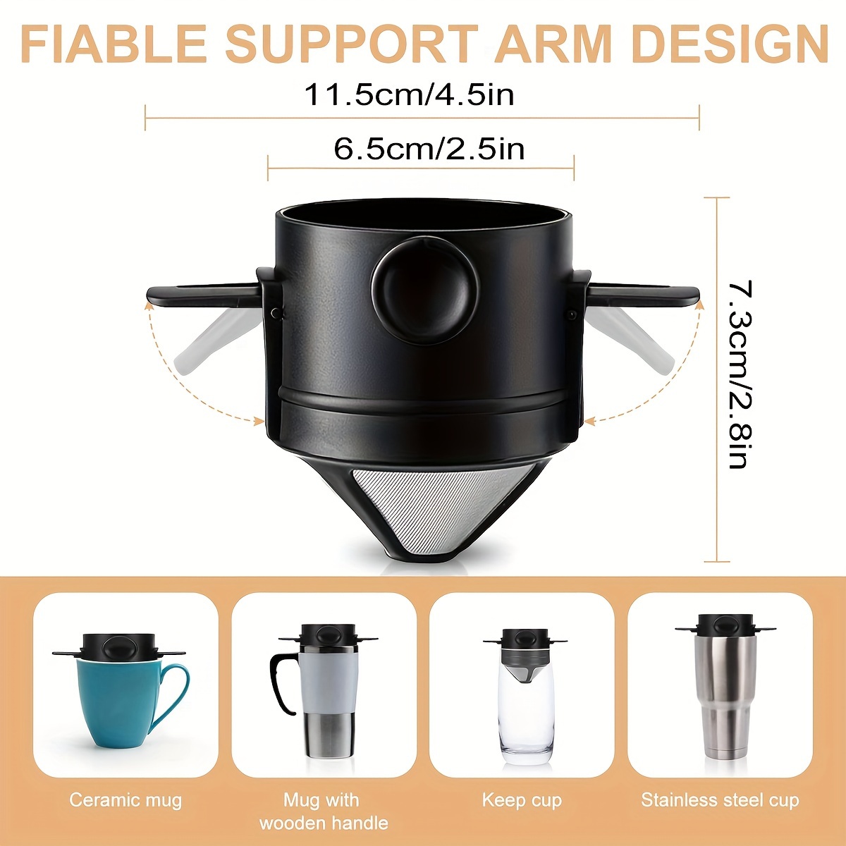 Coffee Filter Cup Portable Reu - đánh giá và giá Water Bottle Collapsible