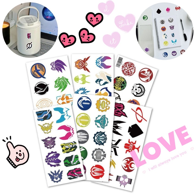 60 Sheets Kamen Rider Logo Sti - đánh giá và giá Sticker Luggage Decorative