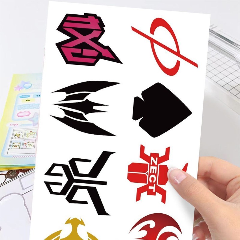 60 Sheets Kamen Rider Logo Sti - đánh giá và giá Sticker Luggage Decorative