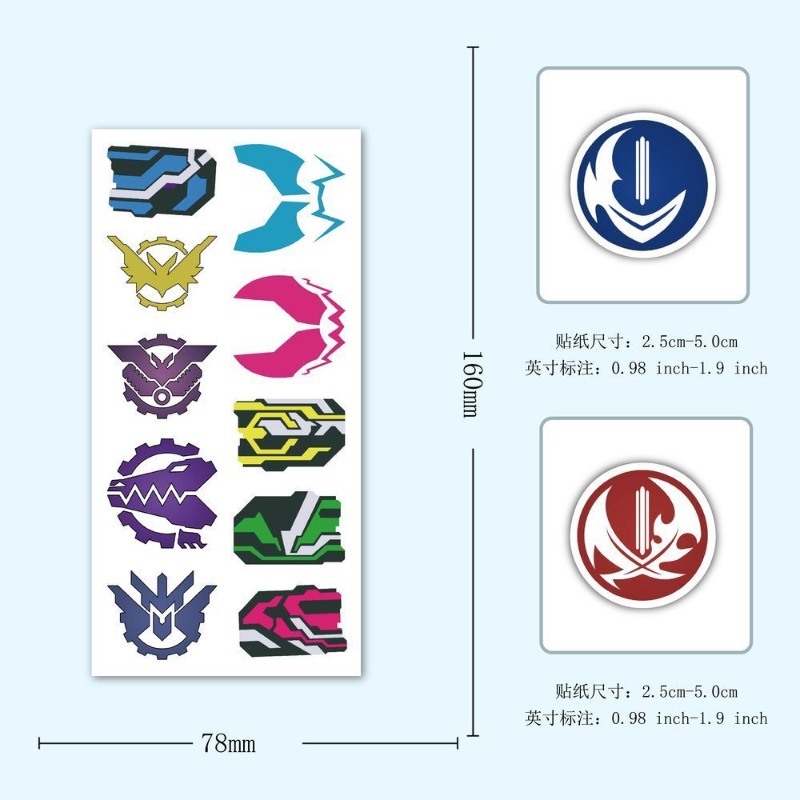 60 Sheets Kamen Rider Logo Sti - đánh giá và giá Sticker Luggage Decorative