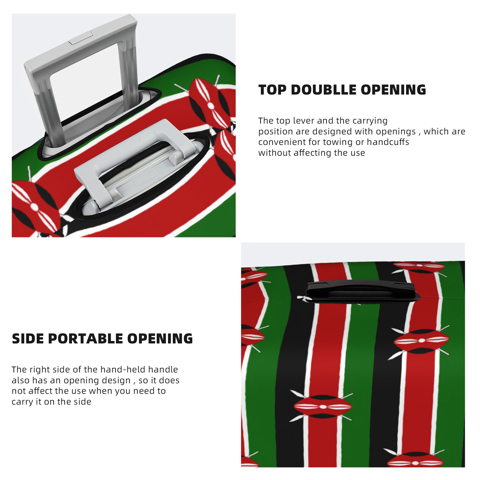 Kenya Flag  Luggage Cover Elas - đánh giá và giá Travel Accessories Kenya